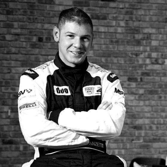 Sebastian Lanzetti in his racing suit